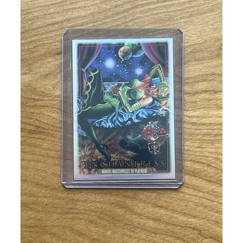 Marvel Masterpieces '92 Platinum Enchantress Rainbow #21 #21 Rainbow Foil Card